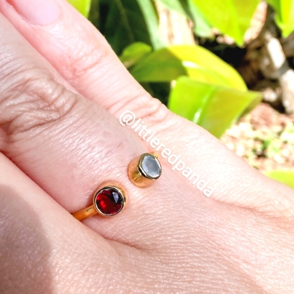 Duo Birthstone Gem ring - Picture 3 of 6